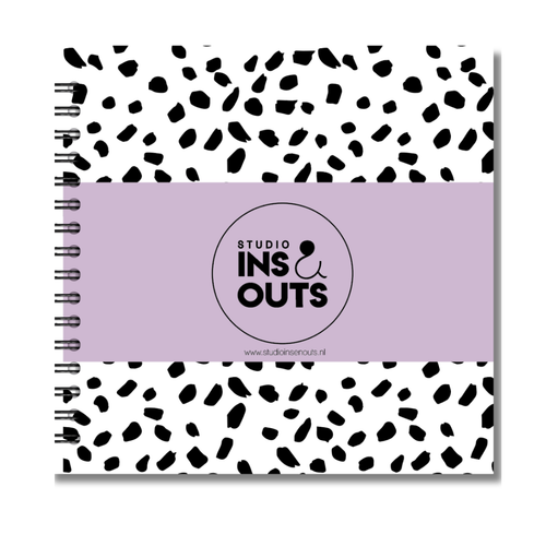 Jaarboek 2026 | Invulboek 2026 | Fotoboek Jaarboek | Dots Lila