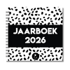 Jaarboek 2026 | Invulboek 2026 | Fotoboek Jaarboek | Dots Zwart