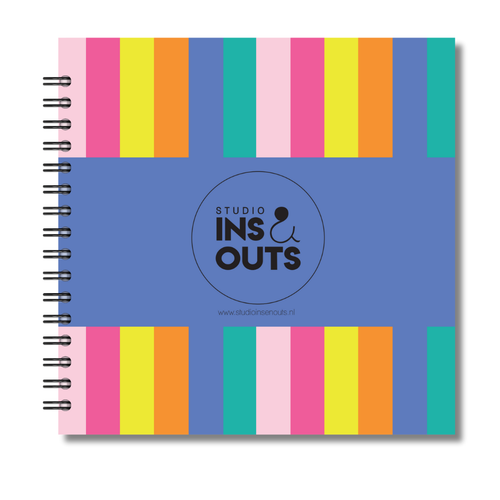 Jaarboek 2026 | Invulboek 2026 | Fotoboek Jaarboek | Strepen Verschillende Kleuren