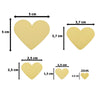Ponsen Set Hartjes | Figuurponsen Hart Complete Set | 5 Hart Papierponsen